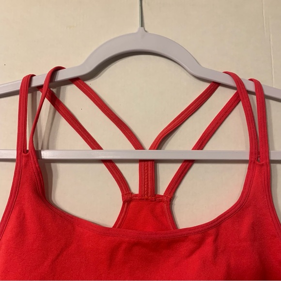 Zella Red Hibiscus Strappy Sports Bra Womens Size XL Seamless - Picture 3 of 14